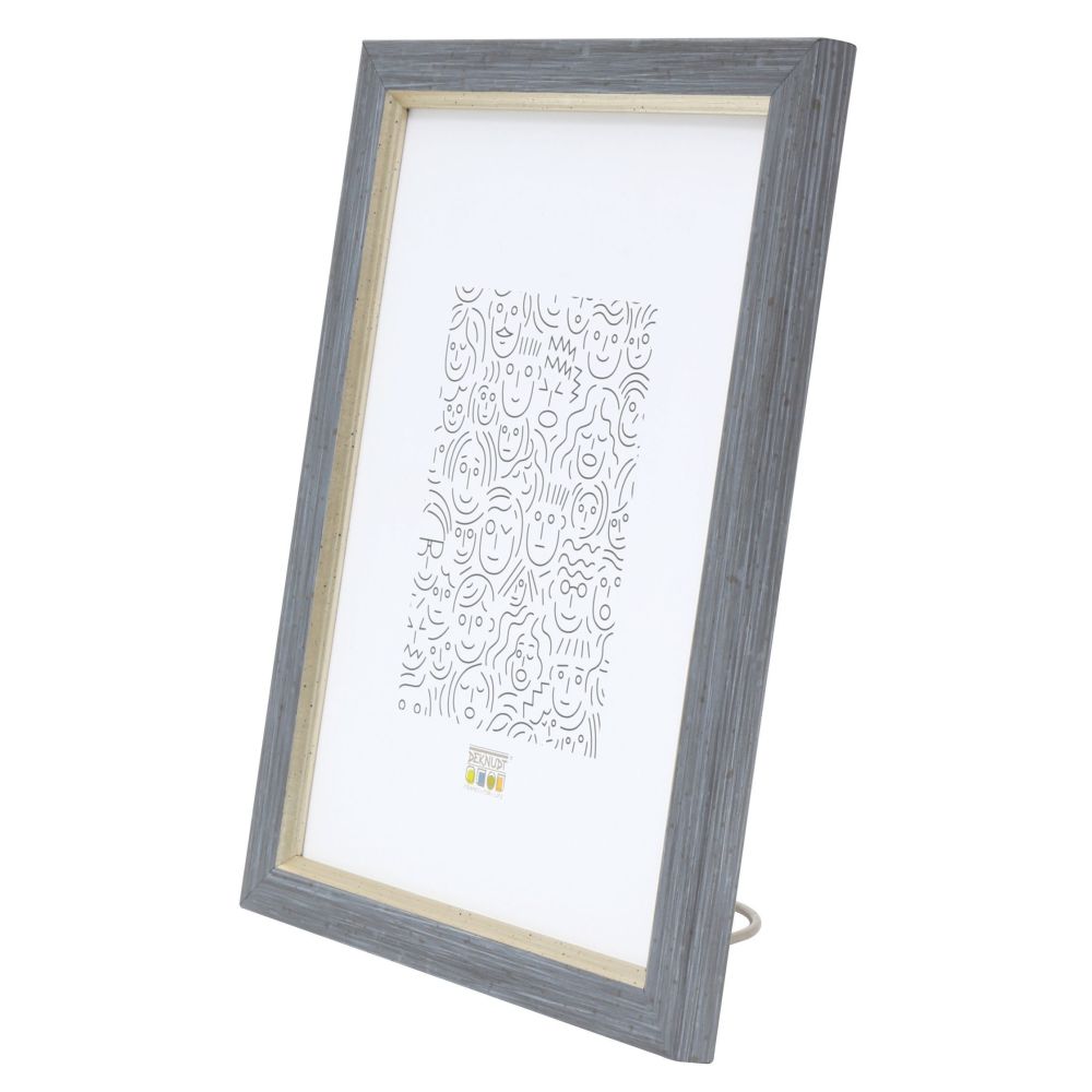 Deknudt Cadre en aspect peintre gris avec passepoil assorti 10x15 S46AF7