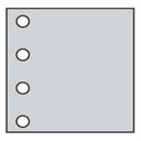 Single Feuilles glassine 30x32