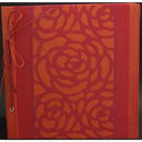 Album tissu cordon prune 320x320mm