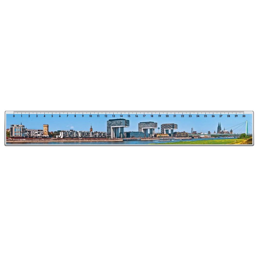 Panorama ruler Cologne crane houses