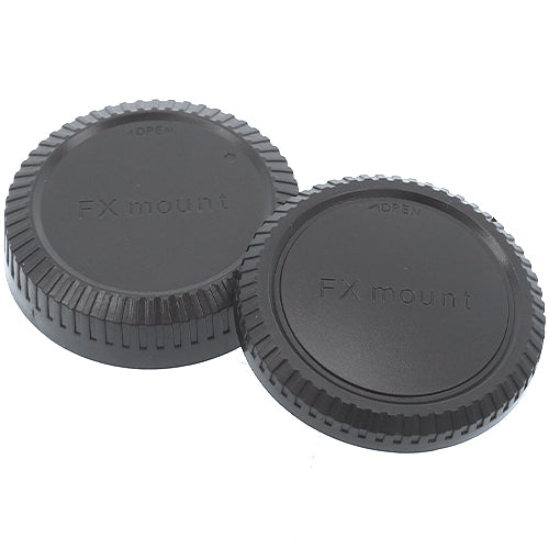 Bouchon de boîtier Kamera Express et bouchon arrière d'objectif pour monture Fuji X