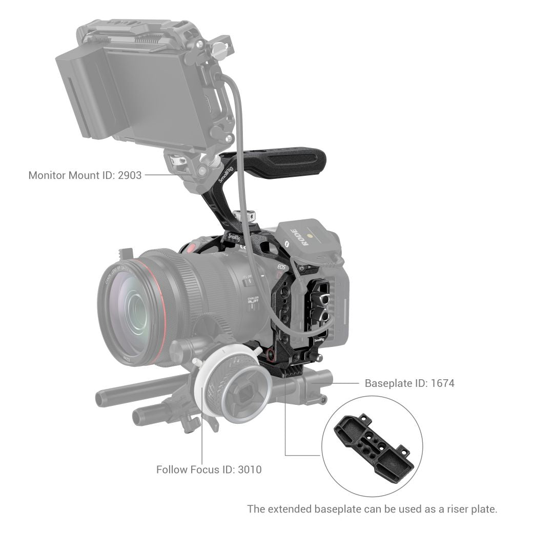 SmallRig 3891 "Noir Mamba" Handheld Kit pour Canon EOS R5 C