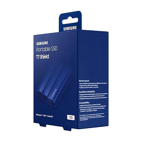 Samsung Portable SSD T7 Shield 1TB bleu