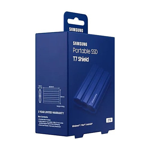 Samsung Portable SSD T7 Shield 2TB bleu