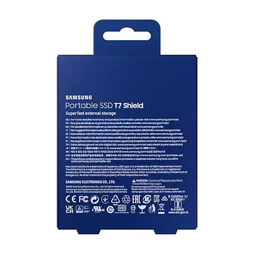 Samsung Portable SSD T7 Shield 2TB bleu