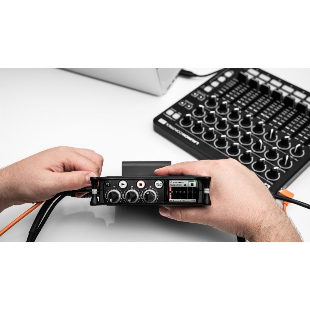 Sound Devices 3 XLR input / 5-track USB streaming interface with internal SD card