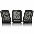 Bresser Temeo Hygro Indicateur Set de 3 unités noir