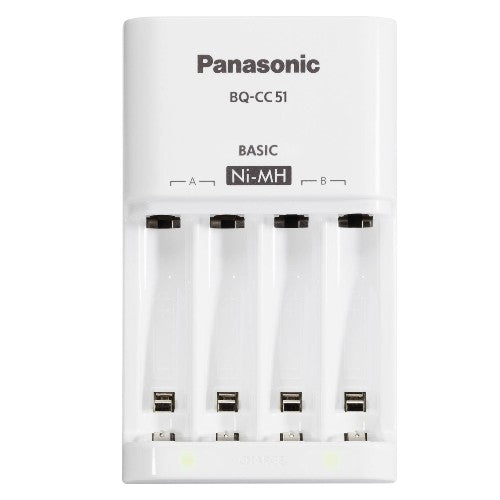 Chargeur de piles Panasonic BQCC51 K-Kj51MGD42E avec 4x AA et 6x AAA