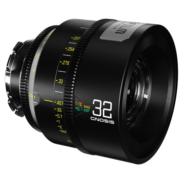 Objectif à focale fixe macro DZOFilm Gnosis 32mm T2.8 dans un étui de sécurité - métrique