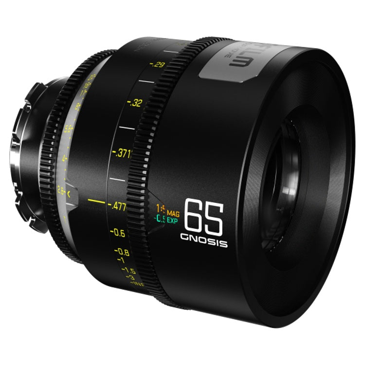 Objectif à focale fixe macro DZOFilm Gnosis 65mm T2.8 dans un étui de sécurité - métrique