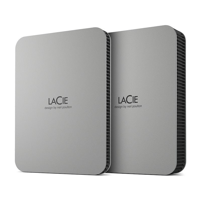 LaCie Mobile Disque 2TB v2 USB-C Moon Argent w/Rescue