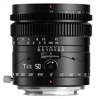 TTArtisan Tilt 50mm F1.4 E Noir
