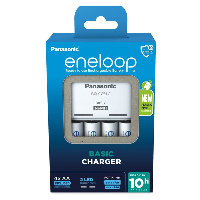 Panasonic Eneloop Chargeur CC51 + 4x AA 2000mAh