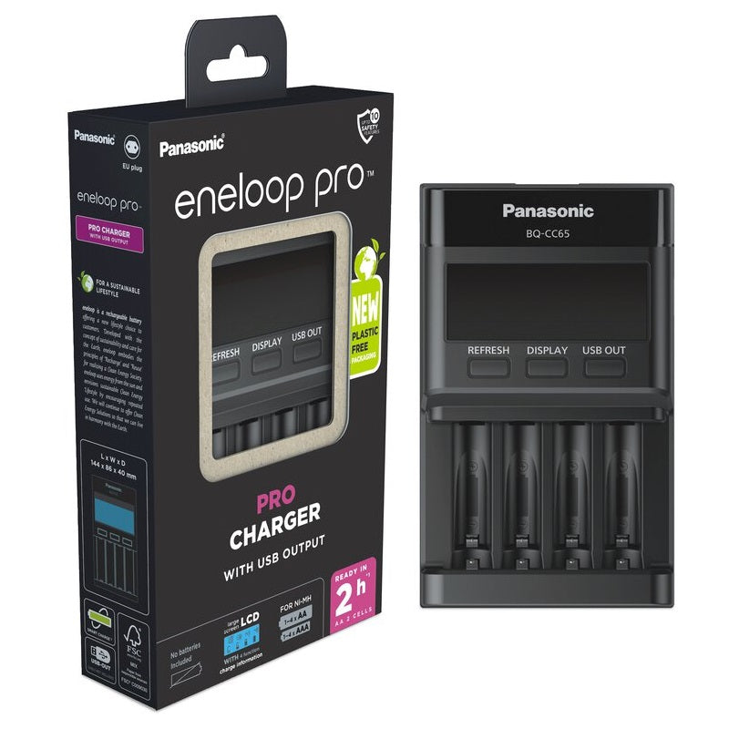 Chargeur phare Panasonic Eneloop CC65