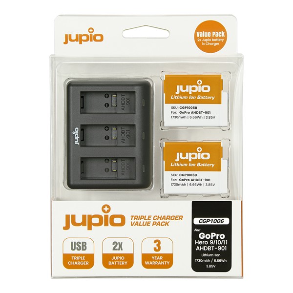 Jupio Value Pack pour GoPro HERO 9/10/11