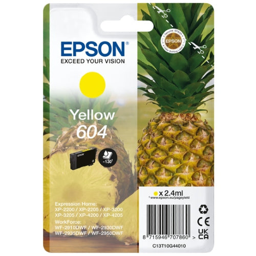 Epson Singlepack Jaune 604 Encre