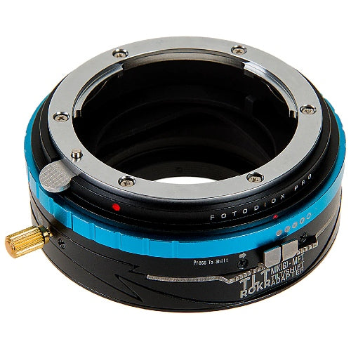 Fotodiox Pro TLT ROKR - Adaptateur d'inclinaison et de décalage pour monture Nikon F vers MFT
