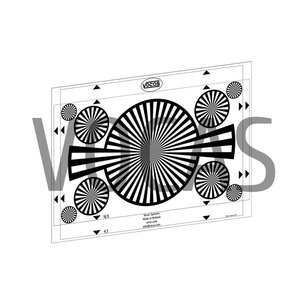Vocas Backfocus / white card 297 x 210mm A4