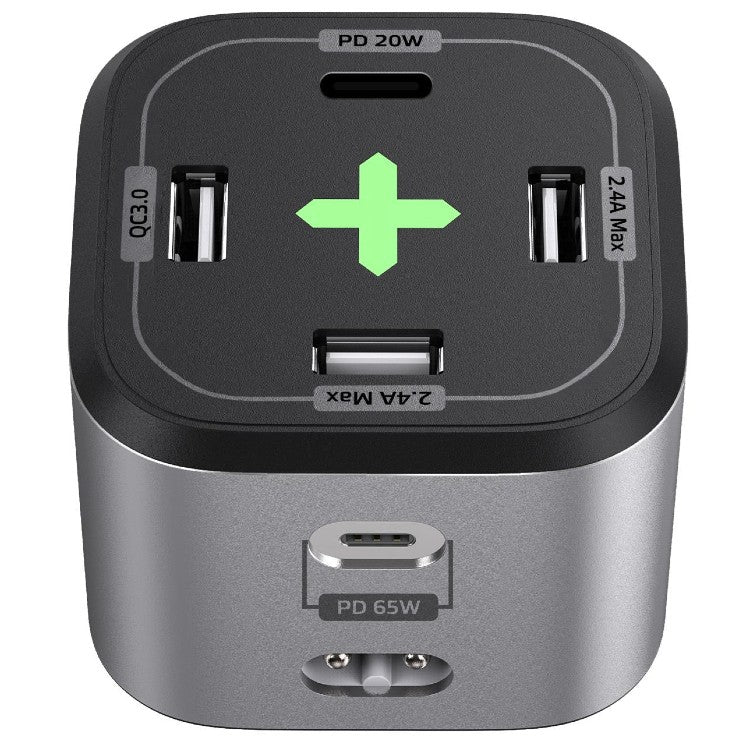 Celly Power Station 65W, 5 ports USB dont 2x USB-C