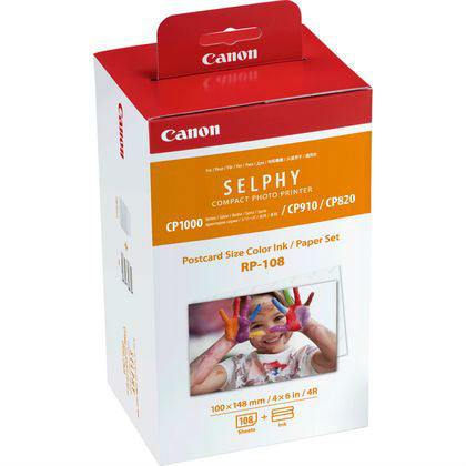 Canon SELPHY CP1500 Rose + RP-108 Papier 10X15, 108 impressions