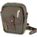 Billingham Stowaway Compact Sage FibreNyte / Cuir Chocolat