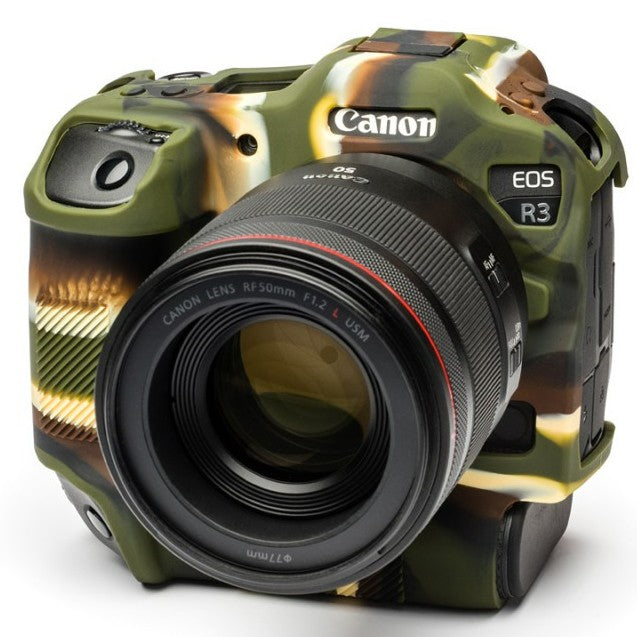 easyCover Boîtier Cover pour Canon R3 Camouflage