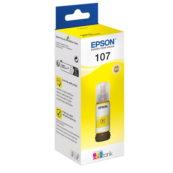 Bouteille d'encre jaune EPSON 107 EcoTank