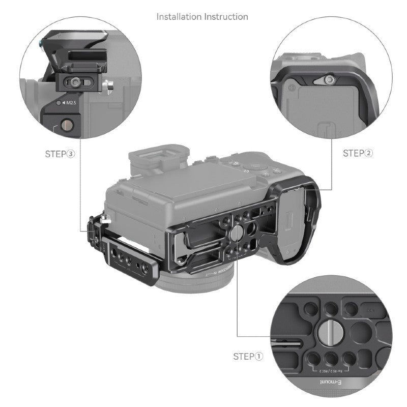 SmallRig "Rhinoceros" Advanced Cage Kit for Sony Alpha 7R V / Alpha 7 IV / Alpha 7S III 3710