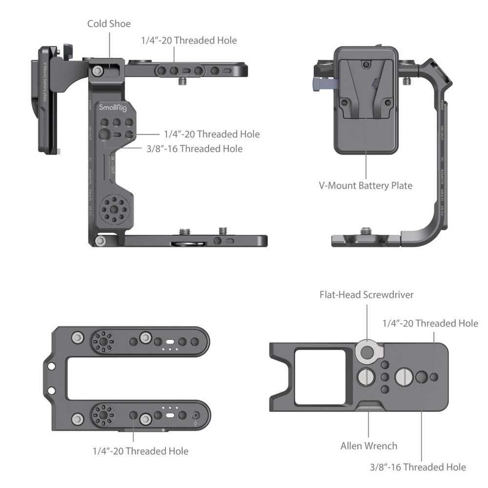 Kit de cage SmallRig pour Sony FX6 4124