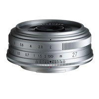 Voigtlander Ultron 2.0/27mm, objectif argenté à monture X