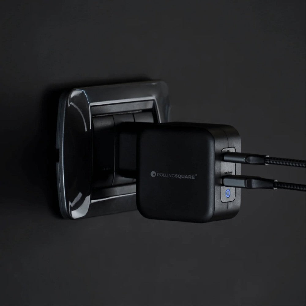 Rolling Square GaN Chargeur EU 65W Noir