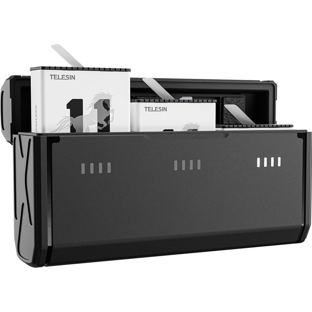Boîte de charge Telesin comprenant 2 piles Stamina