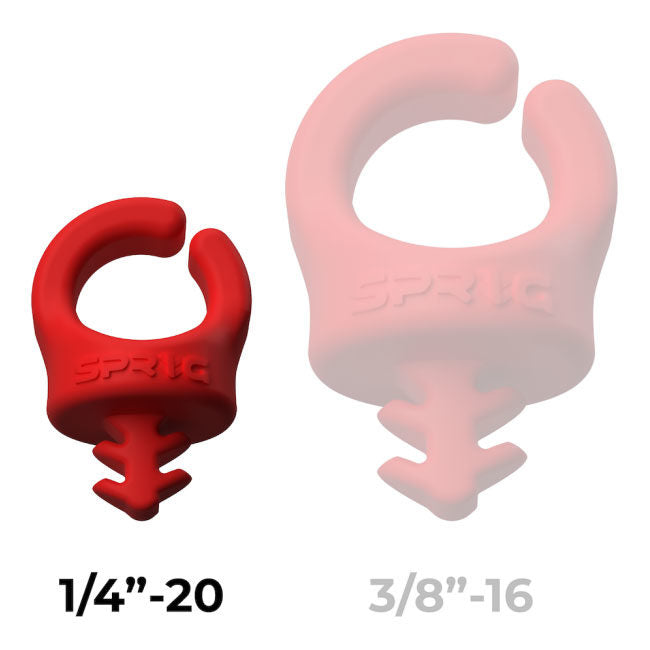 SPRIG Câble Opening 9mm 1/4”-20, Red, 6-Pack