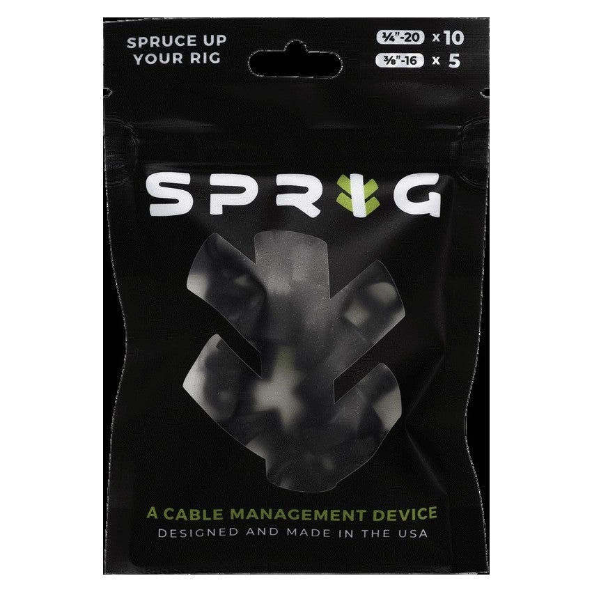 SPRIG Noir Value Pack 10x 1/4”-20 Sprigs + 5x 3/8”-16 Big Sprigs