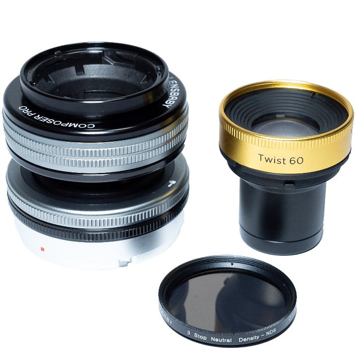 Lensbaby Composer Pro II w/ Twist 60 Optic + Filtre ND Pentax K