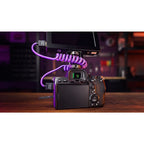 Kondor Blue Gerald Undone MK2 Full HDMI Câble 12"-24" Curled (Violet)