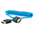 Kondor Câble HDMI bleu spiralé (12-24")
