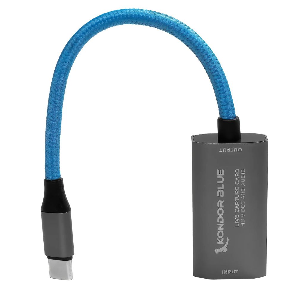Carte de Capture Kondor Blue HDMI vers USB-C pour la Diffusion en Direct de Vidéos et d'audio.