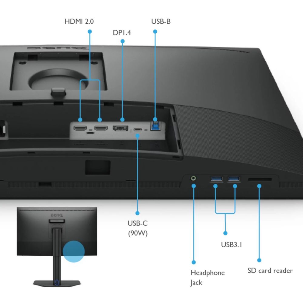 BenQ SW272U Moniteur USB-C 4K le 27 Pouces