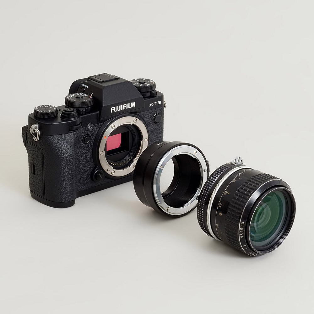 Adaptateur de monture d'objectif Urth : Compatible avec l'objectif Nikon F et le boîtier de l'appareil photo Fujifilm X