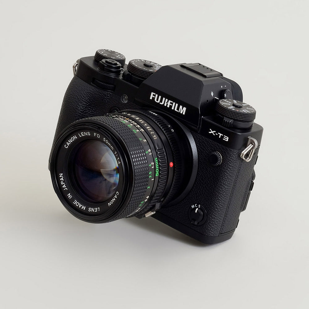 Adaptateur de monture d'objectif Urth : Compatible avec l'objectif Canon FD et le boîtier de l'appareil photo Fujifilm X