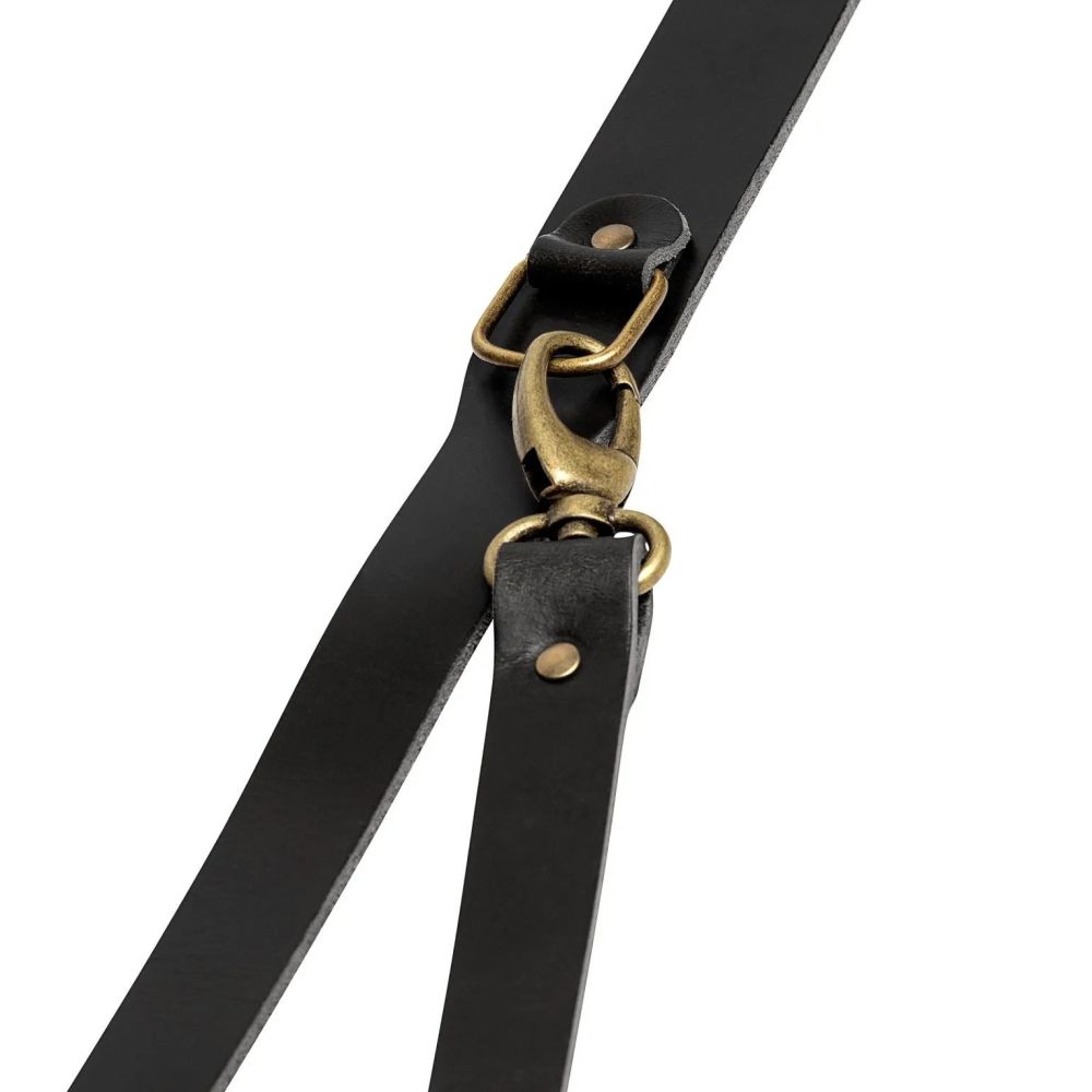 La sangle de poitrine Hantler noir / laiton, 22cm