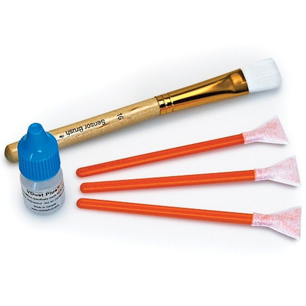 Kit de nettoyage à sec et humide du capteur de poussière visible 1.3x