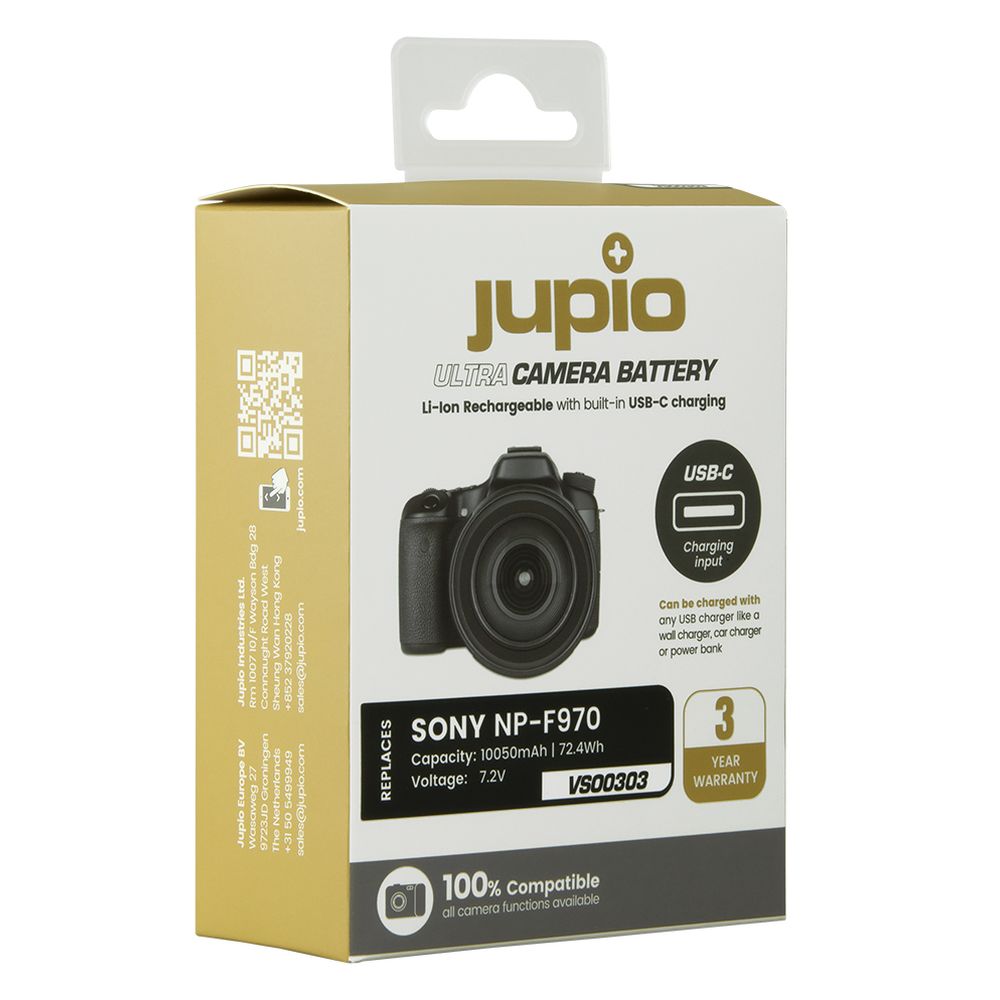 Jupio NP-F970 ULTRA C pour Sony, 10050mAh