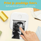 Pora&Co Mini imprimante photo pour smartphone, blanc