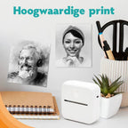 Pora&Co Mini imprimante photo pour smartphone, blanc