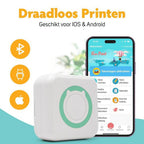 Pora&Co Mini imprimante photo pour smartphone, verte