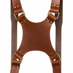 The Hantler Dual camera harness Cognac / Old silver, Regular