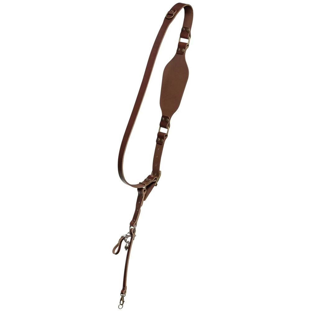 The Hantler Camera Shoulder strap Brandy / Old silver, Regular