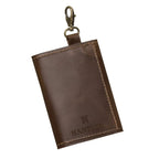 Le porte-cartes mémoire Hantler Brun chocolat / Laiton, 3x SD + 2x CF